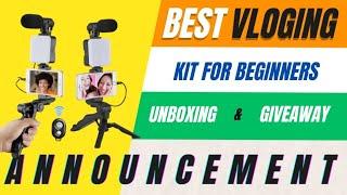 Vlogging Kit For Beginners -  Economical & Ultimate Vlogging Kit - Unboxing & Giveaway