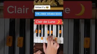 Clair de Lune (Easy Piano Tutorial)