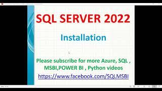 SQL 2022 Tutorials | SQL Server 2022 Installation | SQL 2022 Installation on Windows