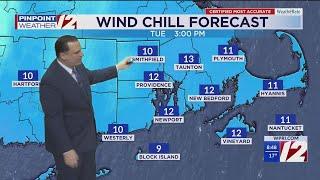 WPRI 12 Weather Forecast for 1/7/25:  Frigid and windy today