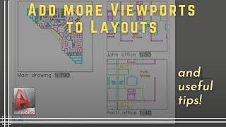 Autocad - Insert Viewports in Layouts