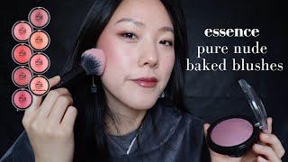 Essence Pure Nude Baked Blush | Thorough swatches and comparisons