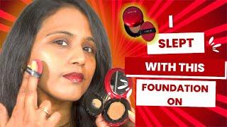 The VIRAL TIR TIR mask fit red cushion foundation ️| Overnight wear test 