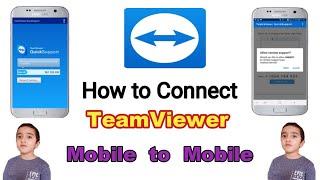 How To Connect TeamViewer Mobile To Mobile 2020|