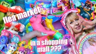 Live TOY HUNTING at the flea market - G1 vintage My Little Pony, G4 MLP, Polly Pocket, Thundercats