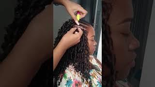 colocação Nina softex crochet braids  #nina #crochet #crochetbraid