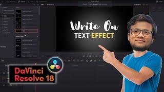 Easy HANDWRITING Text Effect | DaVinci Resolve 18 Tutorial | Write On Effect [In Free Version]