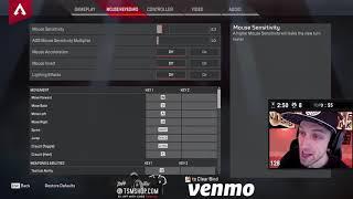 My Keybindings and Sensitivity Setting And Why I Use Them TSM Viss Apex Legends