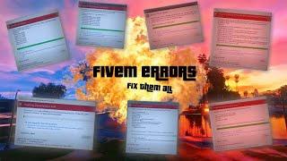 FIX THEM ALL!!! ERRORS AND CRASHES ON #FiveM (2023) *Still Working*