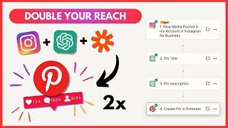 Auto-post from Instagram to Pinterest using this Zapier & ChatGPT AI automation