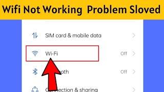 How To Fix WiFi Not Open & Working issues realme Android Mobile Phone