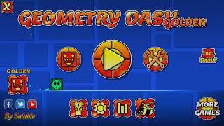 Official Golden Geometry Dash Texture Pack - Made by Soluble & Senya (2.11)