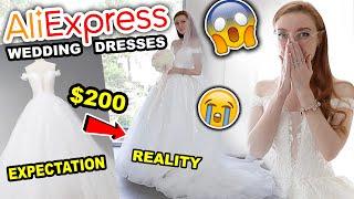 ALIEXPRESS WEDDING DRESS HAUL | TRYING ON CHEAP WEDDING DRESSES FROM ALIEXPRESS 2020 (i'm SHOCKED)