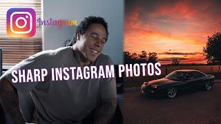 How To Get Sharp Instagram Photos // Lightroom Tutorial