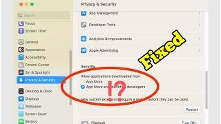 Allow Apps Downloaded from Anywhere Missing on Mac Sonoma (Fixed)