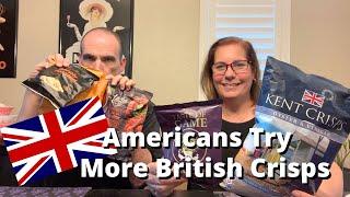 Americans Try MORE British CRISPS | Kent Crisps, Taste of Game, Waitrose