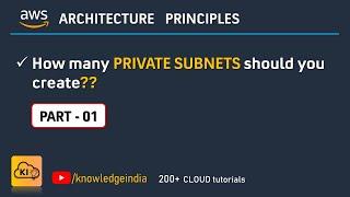 AWS Architecture Principles - How many PRIVATE SUBNETS are required in your VPC?? | PART 01