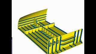 CADMATIC Hull Viewer animation of work breakdown structure