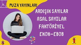 YÖS MAT-1 | PUZA YAYINLARI | ARDIŞIK SAYILAR - ASAL SAYILAR -FAKTÖRİYEL - EKOK-EBOB | (2024)