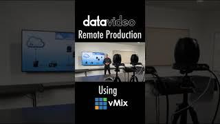 Real time, remote live production workflow from #datavideo using #vmix - full video on our channel!