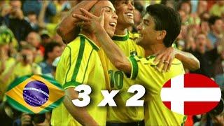 Brasil 3 x 2 Dinamarca - Copa do Mundo 98 - Melhores momentos HD