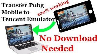 Transfer Mobile Pubg to Tencent gaming emulator without downloading full game