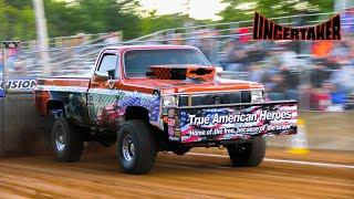 Small Block powered Chevy "True American Heroes" pulling at 2 Day Thunder truck and tractor pull!