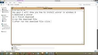 how to install winrar in windows 8