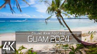 【4K】 Drone RAW Footage  This is GUAM 2024  U.S. / South Pacific  UltraHD Stock Video