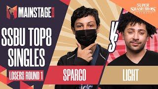 Sparg0 vs Light - SSBU Singles: Top 8 Losers Round 1 - Mainstage 2021 | Cloud vs Fox