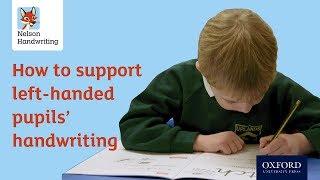 How to support left-handed pupils' handwriting