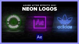 Turn ANY Logo into a Realistic Neon Light | After Effects Simple Tutorial | Free Project
