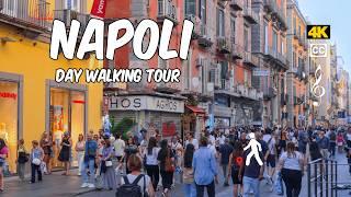 Naples Italy  Day Walking Tour Guide 4K - captions & music