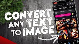 How to access and use Bing Image Creator  Mobile - Free AI to convert Text to Image