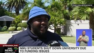 NMU students shut down university due to funding issues