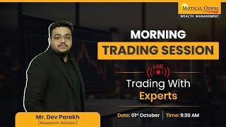 Intraday Live Trading Insights With Motilal Oswal | 1st October, 2024