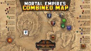 Mortal Empires Combined Map + Legendary Lord Starting Locations | Total War: Warhammer 2