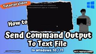 How to send Command Output to Text file