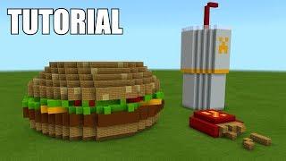 Minecraft Tutorial: How To Make A Cheese Burger "McDonald's Happy Meal"!! (Survival House)