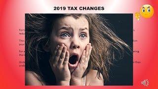 2019 tax law changes Part 1 - 5 Minute Tax Guy