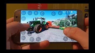 Farming simulator 19 ON ANDROID SAMSUNG GALAXY S7.SOME WORK TEST