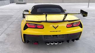 C7 Corvette Z06 convertible - Full Forget carbon fiber modification with ZR1 wing