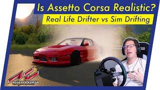 Is Assetto Corsa Drifting REALISTIC? (Real Drifter vs Fanatec Sim)