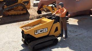 BRUDER Spielwaren Microbagger  Bruder JCB Dumpster in Jack's bworld Baustelle