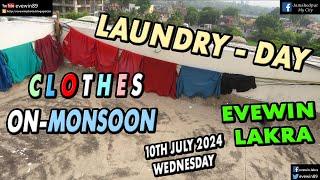 LAUNDRY - DAY - CLOTHES - CLOUD + SKY - 10TH JULY 2024 - EVEWIN - LAKRA