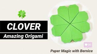 Origami Lucky clover  | DIY Paper leaf clover | Shamrock