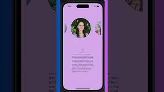 SwiftUI animations for profile page of user