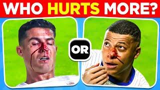 Guess Football Player by his INJURY and RED CARD ️‍🩹 Football Quiz about Ronaldo, Messi, Neymar