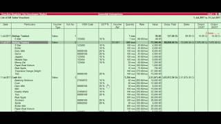 Tally.ERP 9 : Show HSN Code & GST % in Columnar Registers