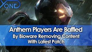 Anthem Players Baffled By Bioware Removing Content With Latest Patch